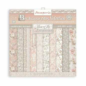 Stamperia Paper Pad Babydream pink 8x8"