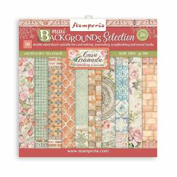 Stamperia Paper Pad Lady Vagabond Lifestyle 12x12"