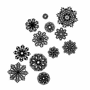 DesignsByRyn Stempel Snowflakes