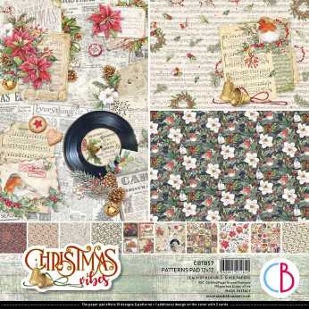 Ciao Bella Patterns Pad Christmas Vibes 12x12"