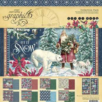 Graphic 45 Collection Pack Let it snow 12x12"