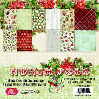 Paper Pad North Pole 12 x 12"
