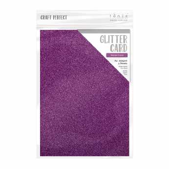 Tonic Studios Glitter Card Nebula Purple