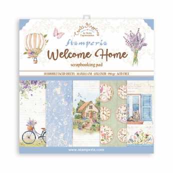 Stamperia Paper Pad Welcome Home 12x12"