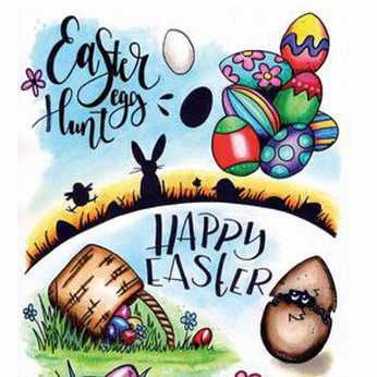 CraftEmotions Clearstamps Easter 1
