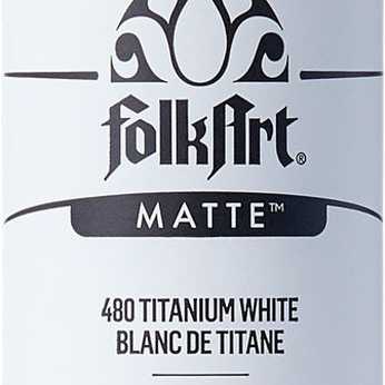 Folkart Acrylic Matte Titanium White