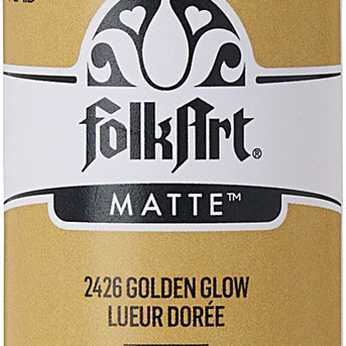 Folkart Acrylic Matte Golden Glow