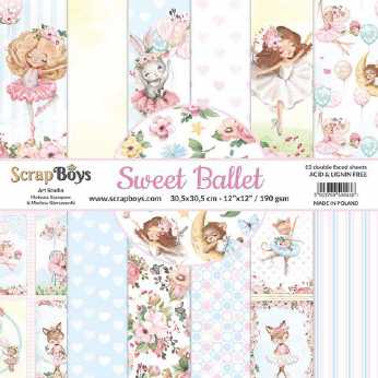 Scrapboys Papierblock Sweet Ballet 12x12"