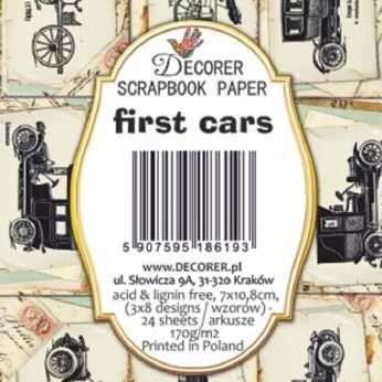 Decorer Mini Paper Pack First Cars