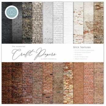 Craft Consortium Paper Pad Brick Textures 12x12"
