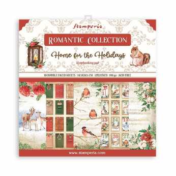 Stamperia Paper Pad Home for the holidays 12x12"