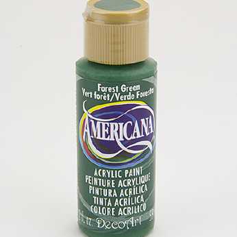 Americana acrylic paint forest green
