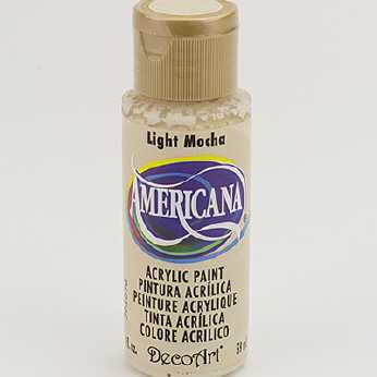 Americana acrylic paint light mocha