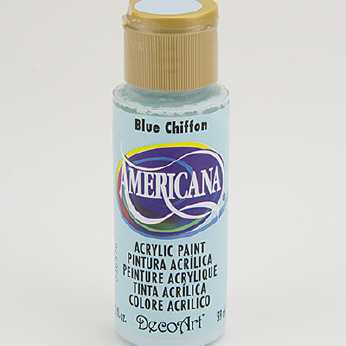 Americana acrylic paint blue chiffon