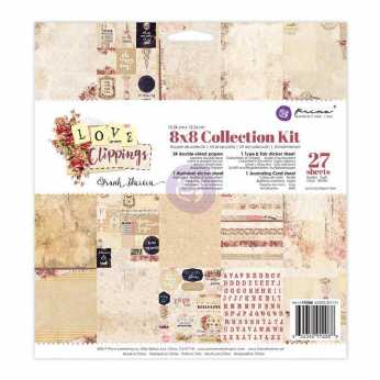 Prima Collection Kit Love Clippings 8x8