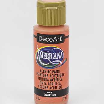 Americana acrylic paint coral