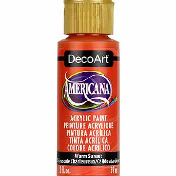 Americana acrylic paint warm sunset