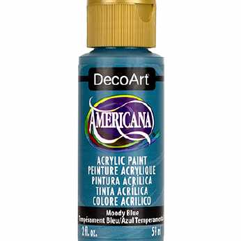 Americana acrylic paint moody blue
