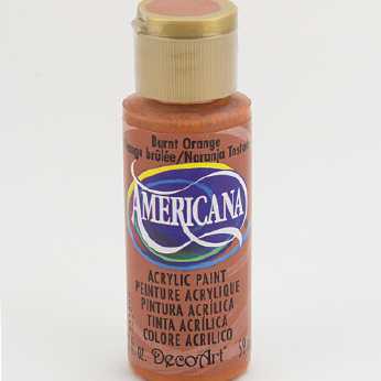 Americana acrylic paint burnt orange