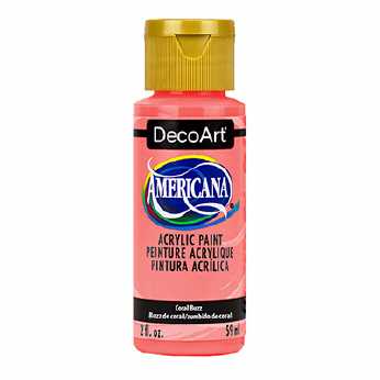 Americana acrylic paint coral buzz