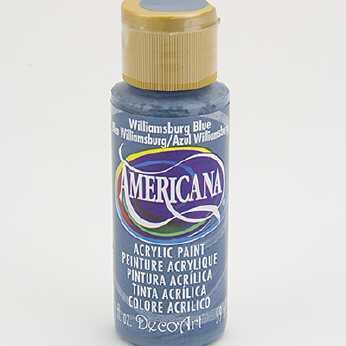 Americana acrylic paint williamsburg blue