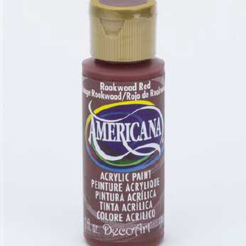 Americana acrylic paint rookwood red