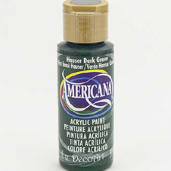 Americana acrylic paint hauser dark green