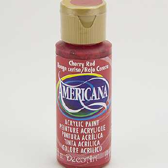 Americana acrylic paint cherry red