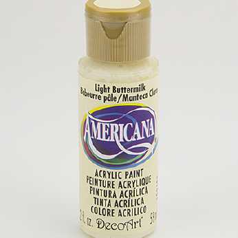 Americana acrylic paint light buttermilk