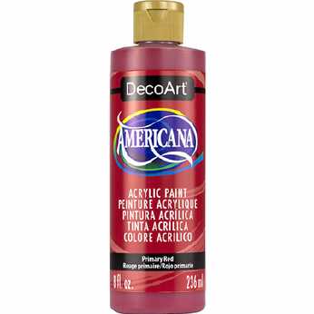 Americana acrylic paint primary red 236ml