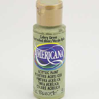 Americana acrylic paint celery green