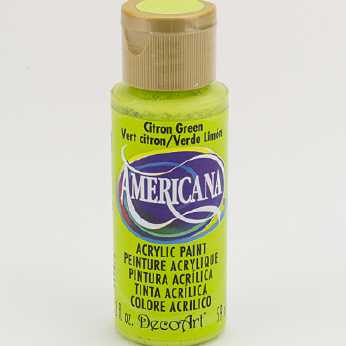 Americana acrylic paint citron green