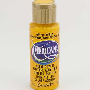 Americana acrylic paint saffron yellow