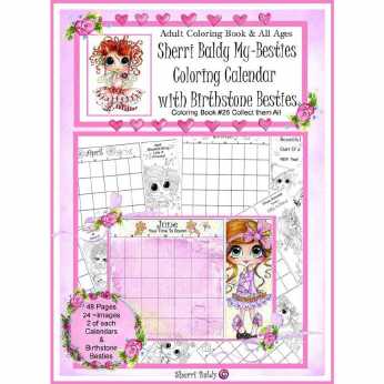 My Besties Coloring Calendar With Birthstones