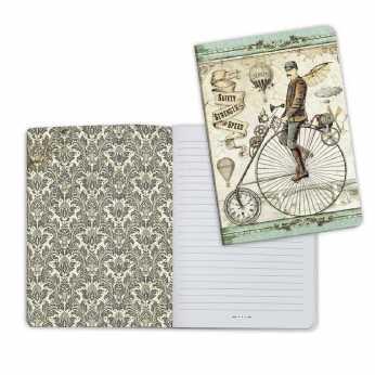Stamperia Notebook Voyages Fantastiques Bicycle