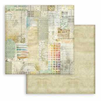 Stamperia Designpapier Daisy Art watercolor patter