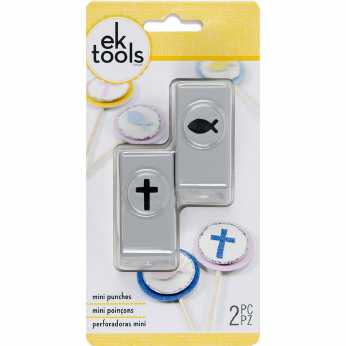 EK Tools Mini Punches Kreuz und Fisch