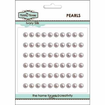 Halbperlen 5 mm Ivory Silk