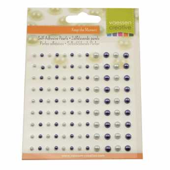 Vaessen Halbperlen Light Grey &  Dark Blue